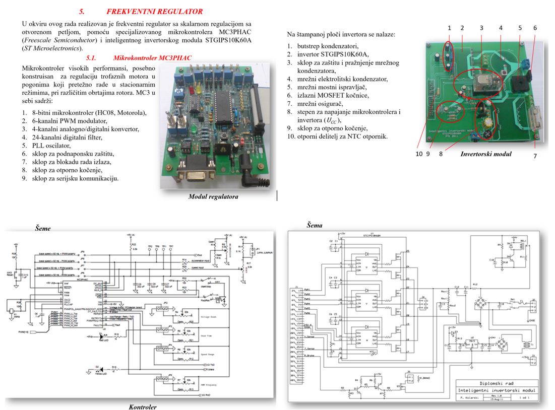 Реализација фреквентног регулатора са микроконтролером MC3PHAC и  инвертором STGIPS10K60A